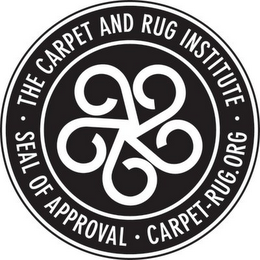 · THE CARPET AND RUG INSTITUTE · SEAL OF APPROVAL · CARPET-RUG.ORG logo