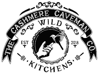 THE CASHMERE CAVEMAN CO. WILD KITCHENS EST 2018 logo