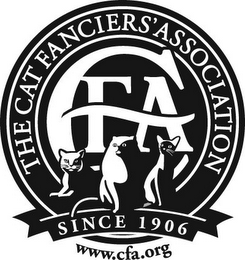 THE CAT FANCIERS' ASSOCIATION CFA SINCE1906 WWW.CFA.ORG logo
