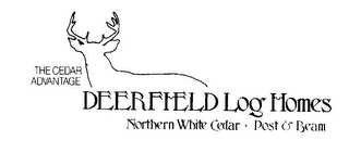 THE CEDAR ADVANTAGE DEERFIELD LOG HOMES NORTHERN WHITE CEDAR - POST & BEAM logo