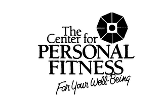 THE CENTER FOR PERSONAL FITNESS FOR YOUR WELL-BEING logo