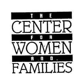 THE CENTER FOR WOMEN AND FAMILIES logo