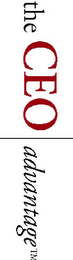 THE CEO ADVANTAGE logo