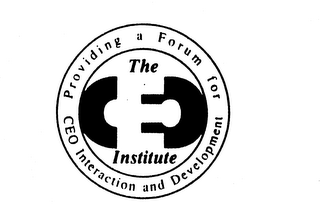 THE CEO INSTITUTE PROVIDING A FORUM FORCEO INTERACTION AND DEVELOPMENT logo