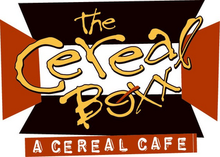 THE CEREAL BOXX A CEREAL CAFE logo