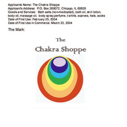 THE CHAKRA SHOPPE logo