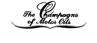 THE CHAMPAGNE OF MOTOR OILS logo