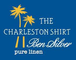 THE CHARLESTON SHIRT BEN SILVER PURE LINEN logo