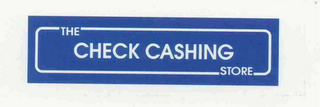 THE CHECK CASHING STORE logo