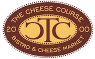THE CHEESE COURSE 2000 TCC BISTRO & CHEESE MARKET logo