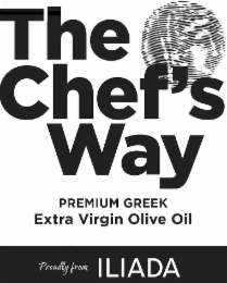THE CHEF'S WAY PREMIUM GREEK EXTRA VIRGIN OLIVE OIL PRODULY FROM ILIADA logo