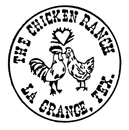 THE CHICKEN RANCH LA GRANGE TEX. logo