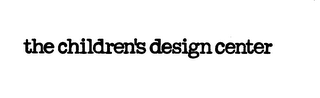 THE CHILDREN'S DESIGN CENTER logo
