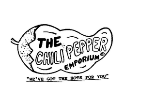 THE CHILI PEPPER EMPORIUM "WE'VE GOT THE HOTS FOR YOU" logo