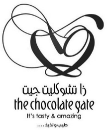 THE CHOCOLATE GATE IT'S TASTY & AMAZING logo