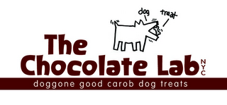 THE CHOCOLATE LAB NYC DOGGONE GOOD CAROB DOG TREATS DOG TREAT logo
