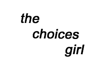 THE CHOICES GIRL logo