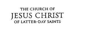 THE CHURCH OF JESUS CHRIST OF LATTER-DAY SAINTS logo