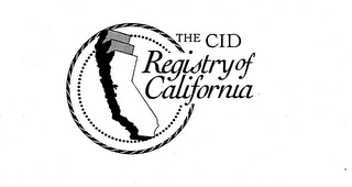 THE CID REGISTRY OF CALIFORNIA logo