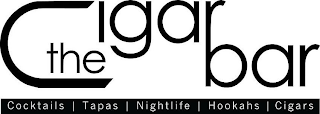 THE CIGAR BAR COCKTAILS TAPAS NIGHTLIFE HOOKAHS CIGARS logo