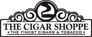 THE CIGAR SHOPPE FINEST CIGARS AND TOBACCO logo