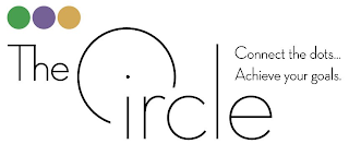 THE CIRCLE CONNECT THE DOTS...ACHIEVE YOUR GOALS. logo