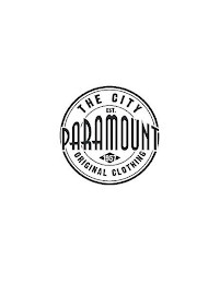 THE CITY EST. PARAMOUNT 1957 ORIGINAL CLOTHING logo