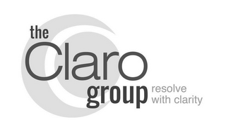 THE CLARO GROUP RESOLVE WITH CLARITY logo