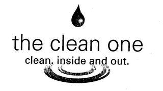 THE CLEAN ONE CLEAN.  INSIDE AND OUT. logo