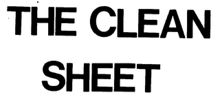 THE CLEAN SHEET logo