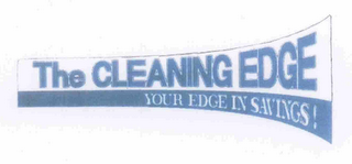 THE CLEANING EDGE YOUR EDGE IN SAVINGS logo