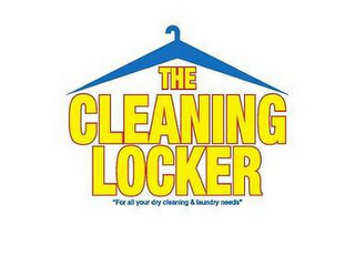 THE CLEANING LOCKER "FOR ALL YOUR DRY CLEANING & LAUNDRY NEEDS" logo