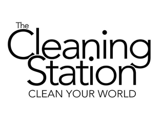 THE CLEANING STATION CLEAN YOUR WORLD logo