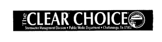 THE CLEAR CHOICE STORMWATER MANAGEMENT DIVISION logo
