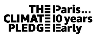 THE CLIMATE PLEDGE PARIS... 10 YEARS EARLY logo