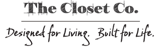 THE CLOSET CO. DESIGNED FOR LIVING. BUILT FOR LIFE. logo