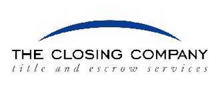 THE CLOSING COMPANY TITLE AND ESCROW SERVICES logo