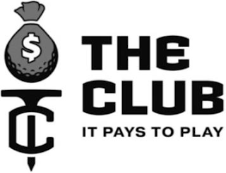 THE CLUB $ TC IT PAYS TO PLAY logo