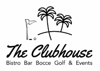 THE CLUBHOUSE BISTRO BAR BOCCE GOLF & EVENTS logo