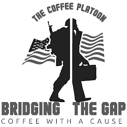 THE COFFEE PLATOON BRIDGING THE GAP COFFEE WITH A CAUSE logo