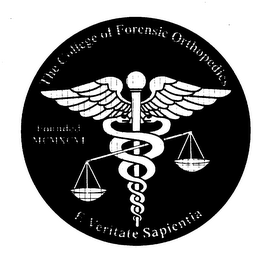 THE COLLEGE OF FORENSIC ORTHOPEDICS E VERITATE SAPIENTIA FOUNDED MCMXCVI logo