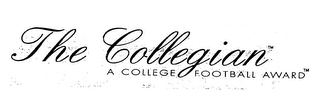 THE COLLEGIAN A COLLEGE FOOTBALL AWARD logo