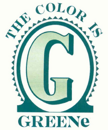 THE COLOR IS G GREENE logo