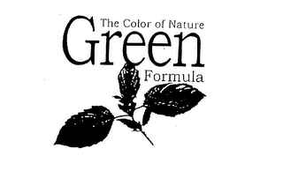 THE COLOR OF NATURE GREEN FORMULA logo