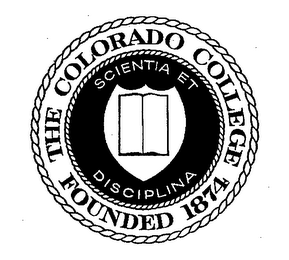 THE COLORADO COLLEGE FOUNDED 1874 SCIENTIA ET DISCIPLINA logo