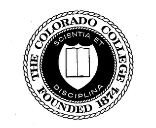 THE COLORADO COLLEGE FOUNDED 1874 SCIENTIA ET DISCIPLINA logo