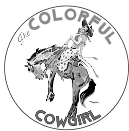 THE COLORFUL COWGIRL GH TEAL BLAKE logo