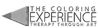 THE COLORING EXPERIENCE THERAPY THROUGHART logo