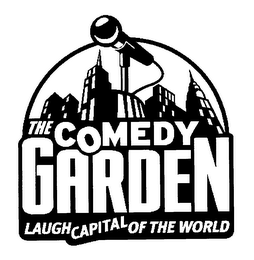 THE COMEDY GARDEN LAUGH CAPITAL OF THE WORLD logo
