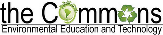 THE COMMONS ENVIRONMENTAL EDUCATION AND TECHNOLOGY logo
